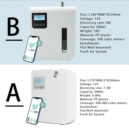 WIFI Bluetooth Essential Oil Diffuser Timer Function