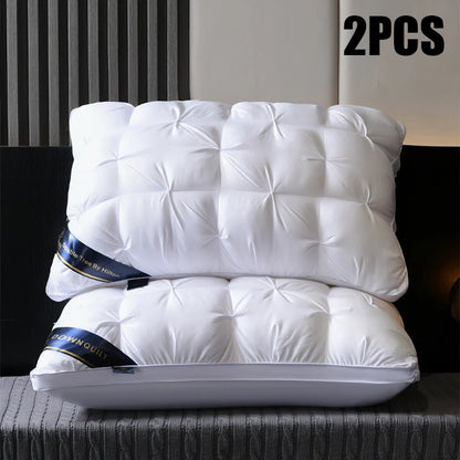 2-Piece Pillow Set, Soft Bed Pillows