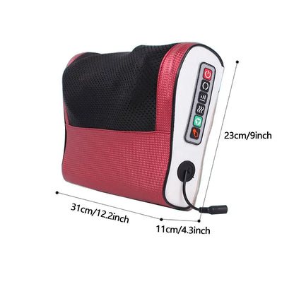 Shiatsu back and neck massager with heat