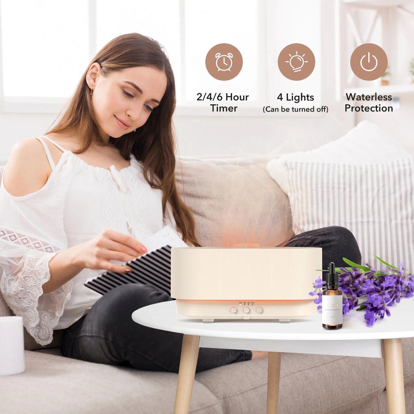 Flame Aromatic Aroma Diffuser USB Air Humidifier