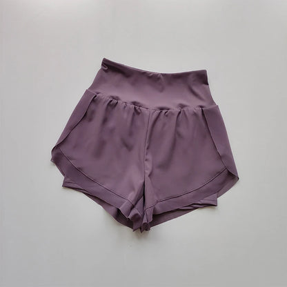 Summer Women's Sports Shorts Mesh 2 In 1