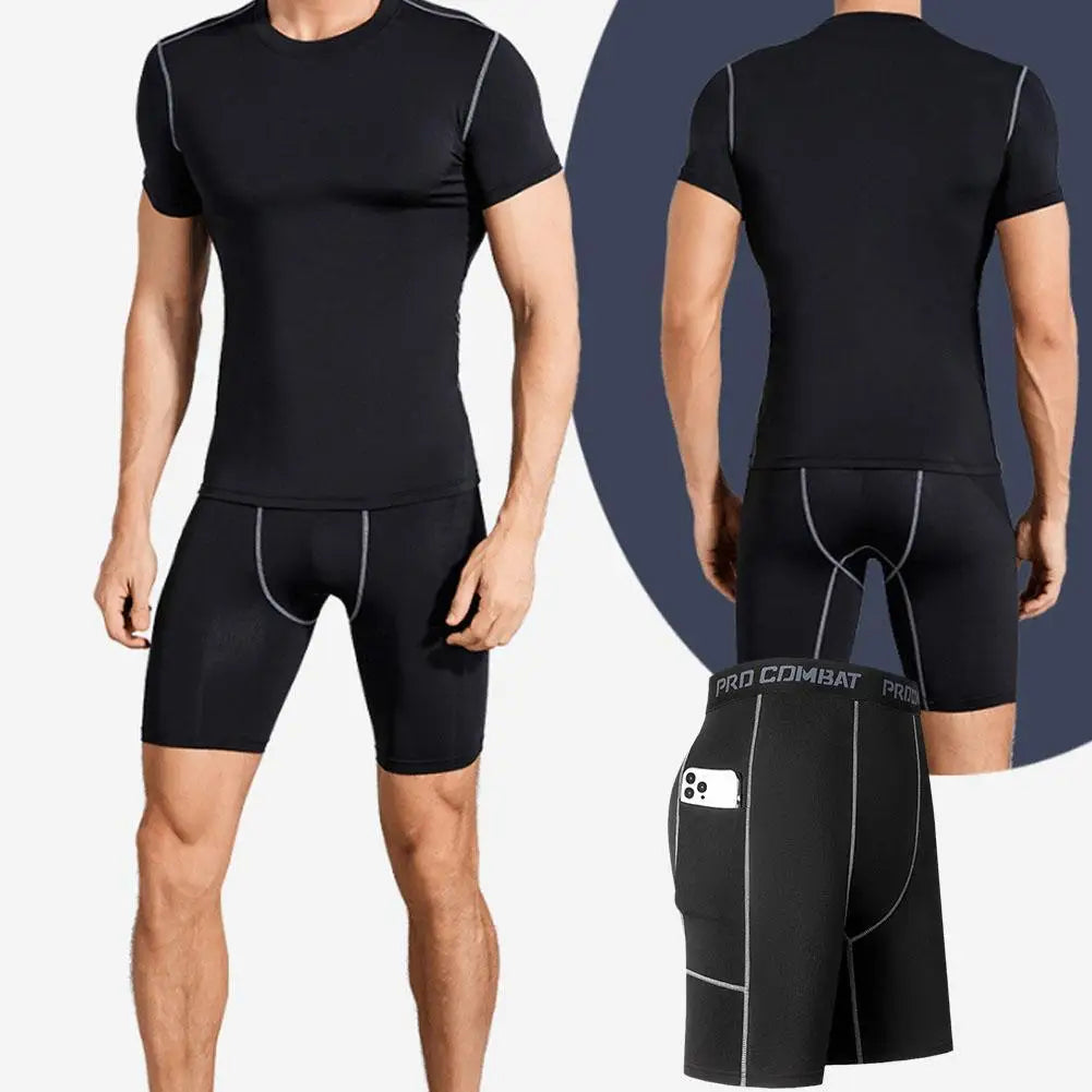 High Performance Elastic Men's Compression Short Pants