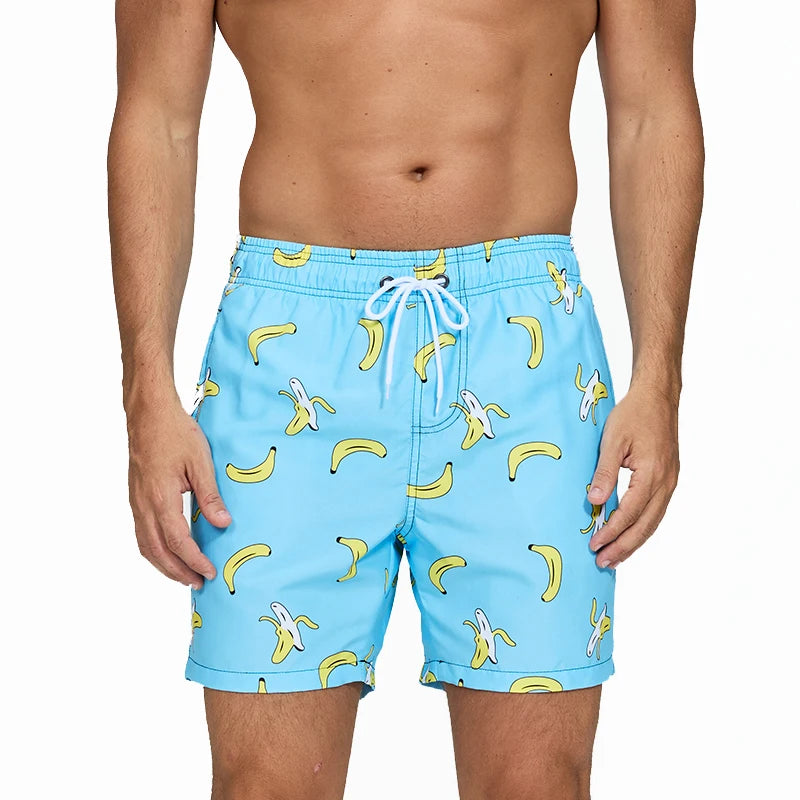 Quick Dry Summer Mens Swimwear Beach Shorts