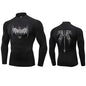 Men's Turtleneck Compression Quick Dry Gym Shirt