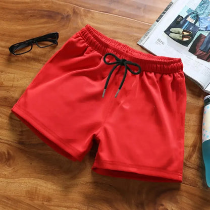 Men's Sports Gym Shorts Elastic Drawstring Waist