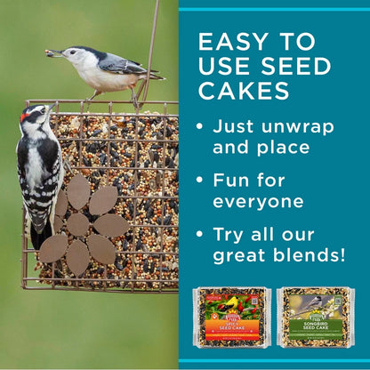 2 Pack Seed Cake Basket Wild Bird Feeder