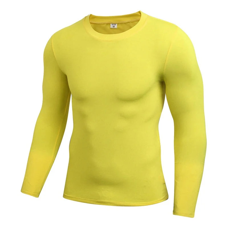 Men's Compression Running T-Shirt Fitness Long Sleeve