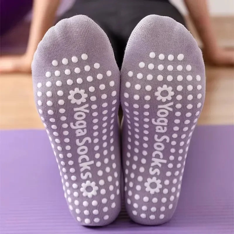 Breathable Towel Bottom Yoga Socks Women Silicone