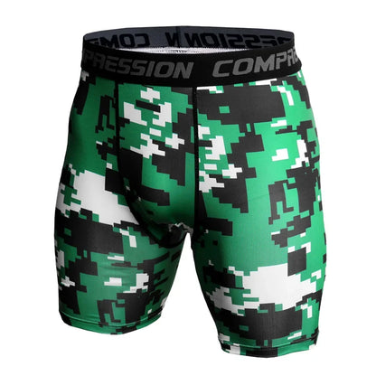 Compression Shorts 3D Print Camouflage Men's Tights