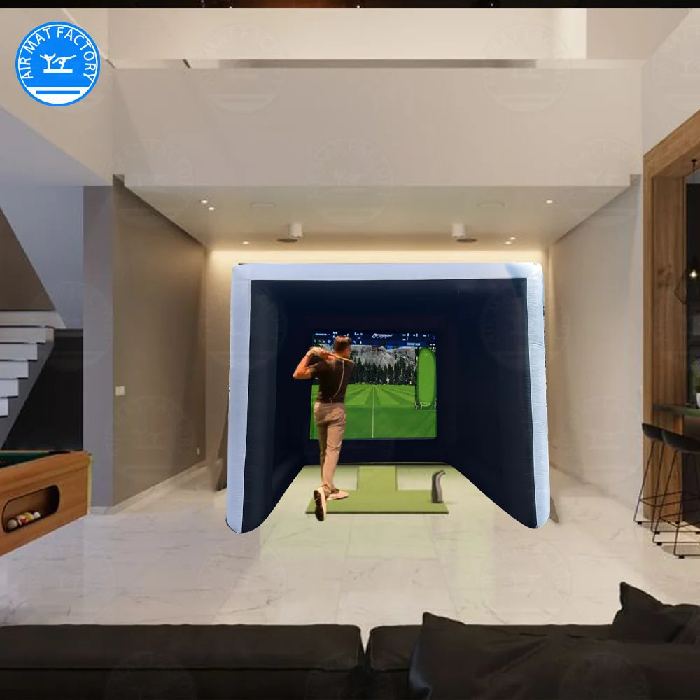 Indoor Inflatable Golf Practice Swing Simulator Net