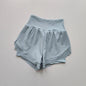 Summer Women's Sports Shorts Mesh 2 In 1