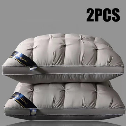 2-Piece Pillow Set, Soft Bed Pillows