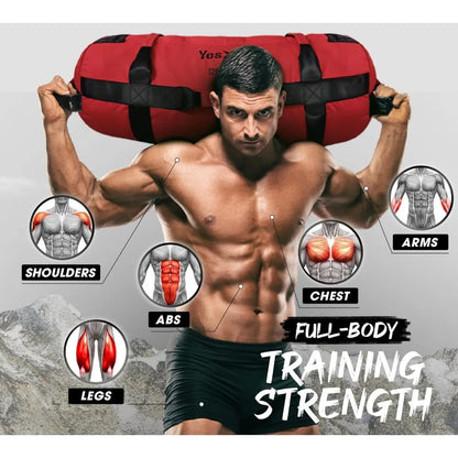 Adjustable sand bags for weight training workouts