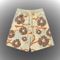 Casual Beach Pants 3D Printed Flower Shorts
