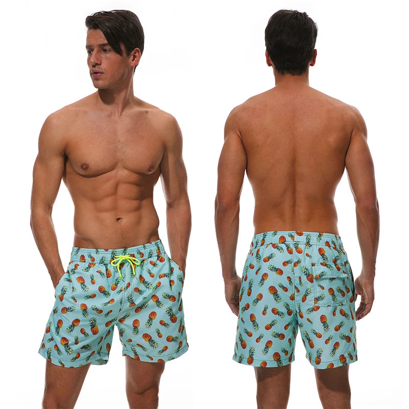 Quick Dry Summer Mens Swimwear Beach Shorts