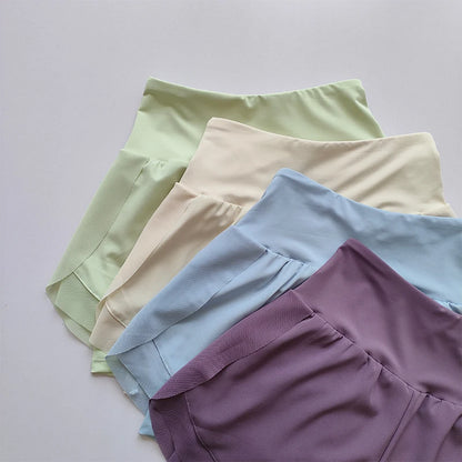 Summer Women's Sports Shorts Mesh 2 In 1