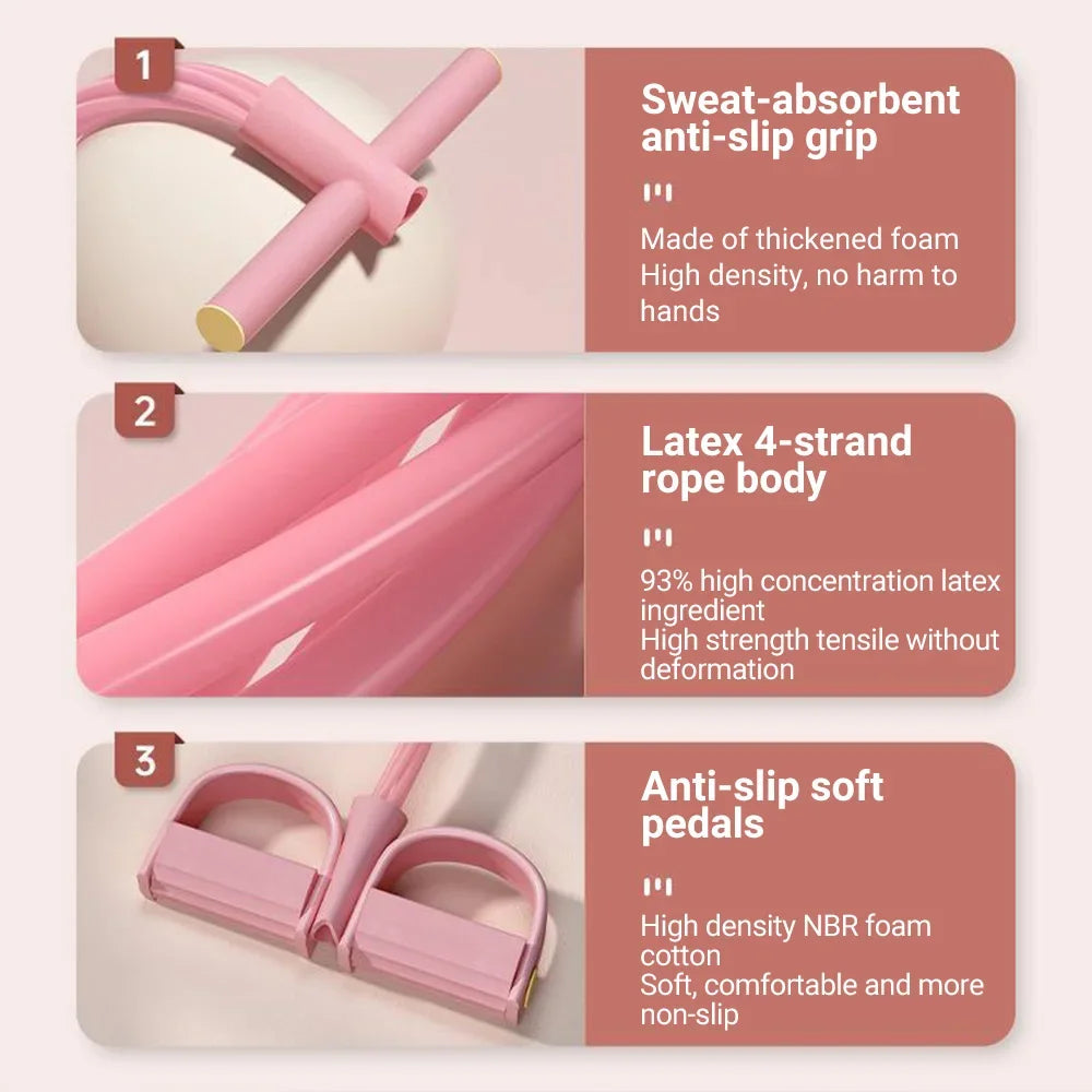 6-Tube Resistance Band Multi Function Bands