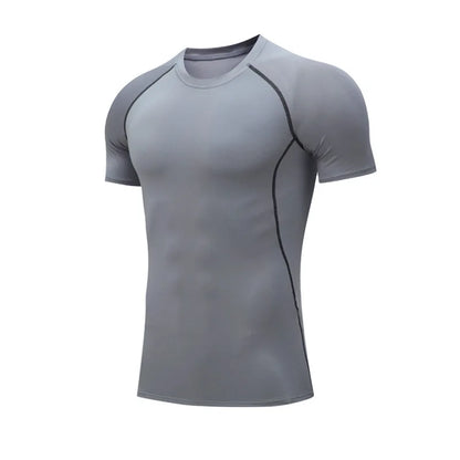 Unisex Short Sleeve Compression T-Shirt Quick Dry