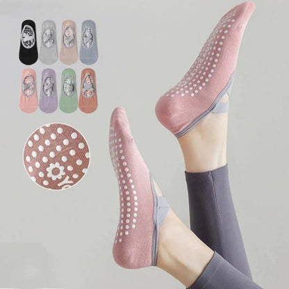 Breathable Towel Bottom Yoga Socks Women Silicone