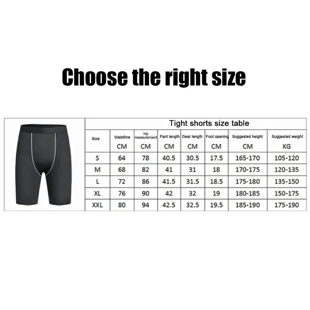 High Performance Elastic Men's Compression Short Pants