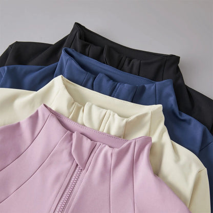 Women's Sports Athletic Yoga Jacket Lightweight Zipper