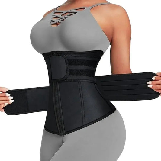 Adjustable Waist Trainer for Women, Double Belts