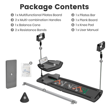 7-in-1 Portable Foldable Pilates Exercise Board