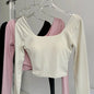 Fixed Chest Pads Crossed Back Yoga Clothes