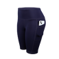 Women Solid Yoga Shorts with 3 Pockets