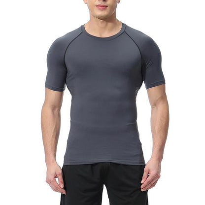 Unisex Short Sleeve Compression T-Shirt Quick Dry