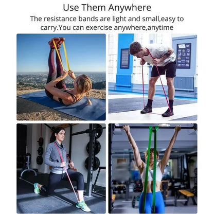 Resistance Bands Exercise elastic band Home Pilates