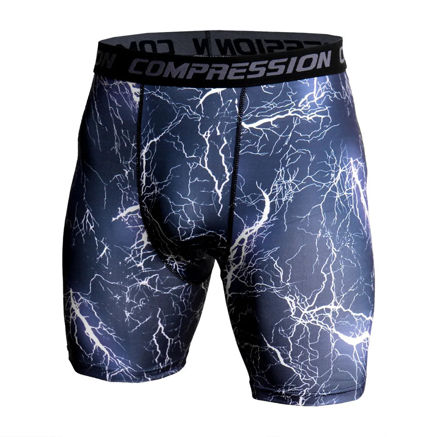 Compression Shorts 3D Print Camouflage Men's Tights