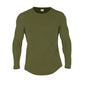 Plain Cotton Breathable Long Sleeve Gym Clothing