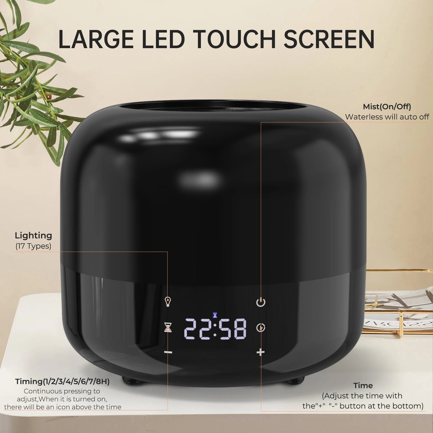 Mini Air Humidifier Usb Aroma Diffuser LED