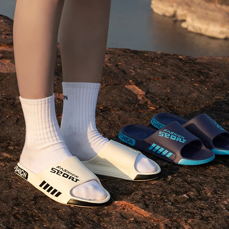 Men Women Outdoor Soft Slippers Thick Bottom