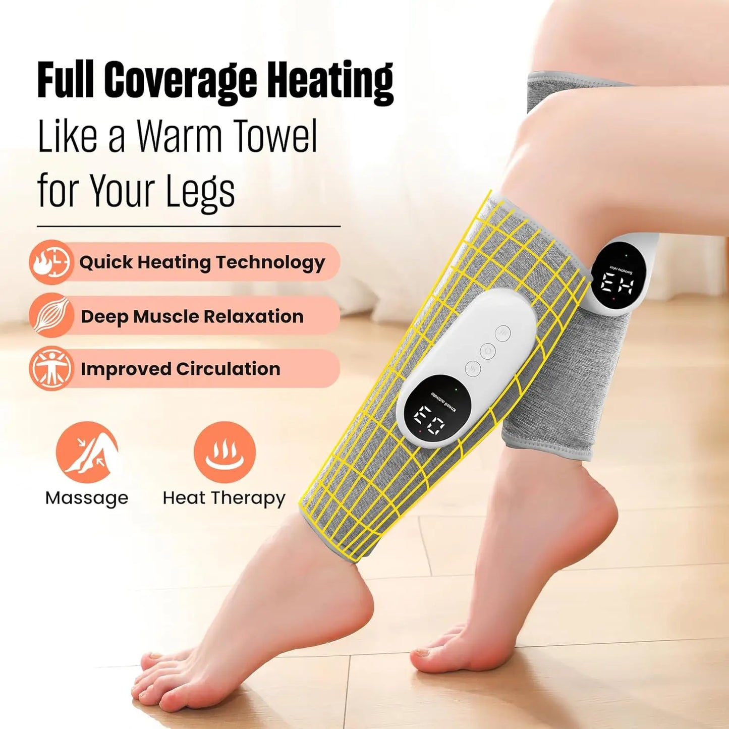 Leg/calf Massager with Heat and Compression