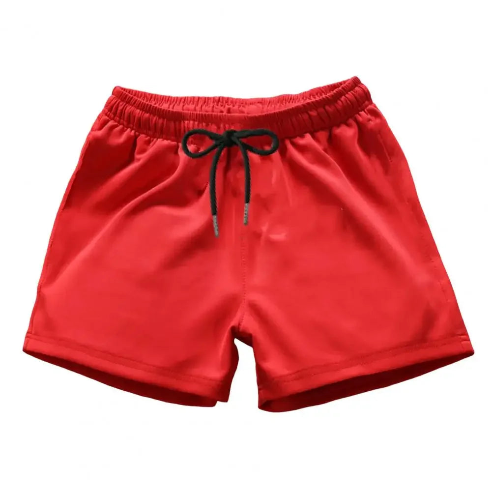 Men's Sports Gym Shorts Elastic Drawstring Waist