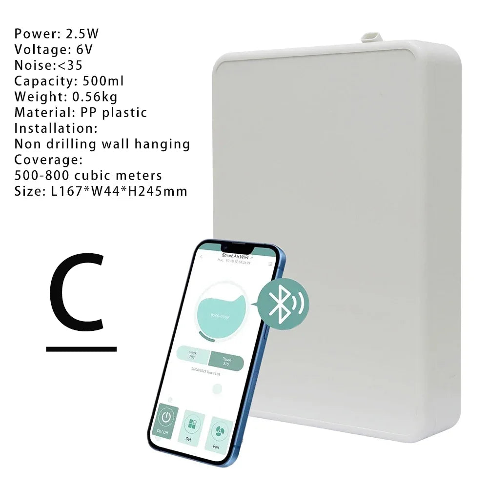 WIFI Bluetooth Essential Oil Diffuser Timer Function