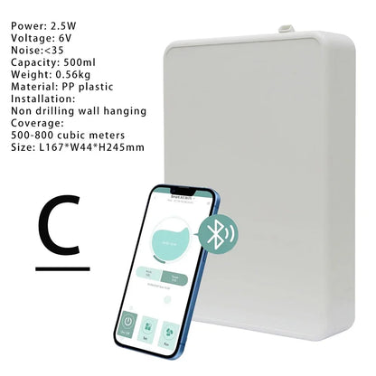 WIFI Bluetooth Essential Oil Diffuser Timer Function