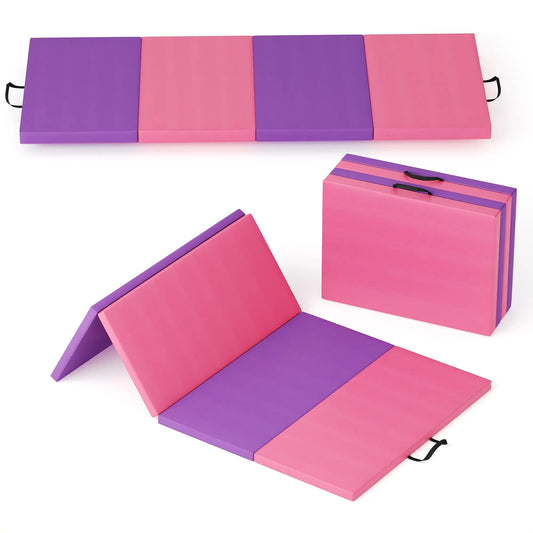 Folding Gymnastics, Exercise, Tumbling, Portable, Thick Mats