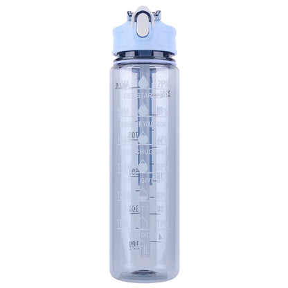 800ml Travel  Water Bottle Leakproof Motivational Drinking