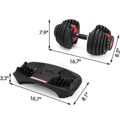 Adjustable Dumbbell Home Gym Workout Equipment Organizer