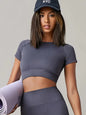 Women Yoga Top Seamless Sport T Shirts