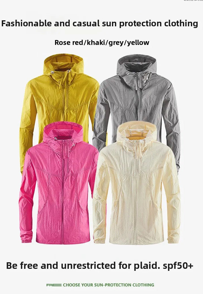 Unisex UV Protection Outdoor Waterproof Jacket Windbreaker