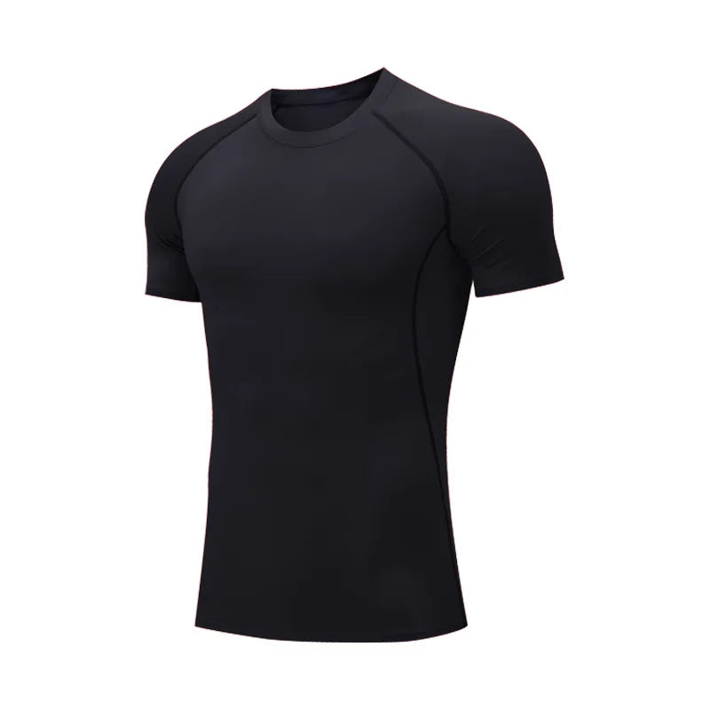 Unisex Short Sleeve Compression T-Shirt Quick Dry