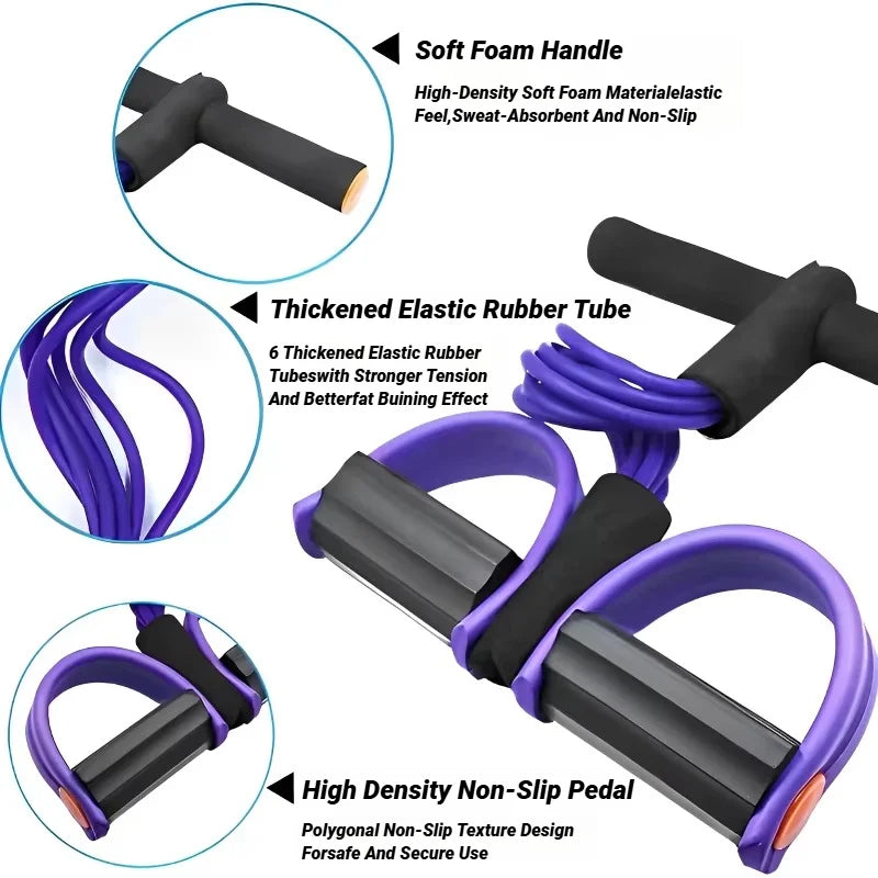 Four-Tube Pedal Multi-Functional Household Fitness