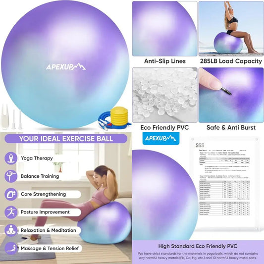 Yoga & Pilates Gym Ball - Anti Slip