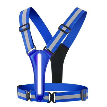 LED Security Reflective Running Vest USB Rechargeable