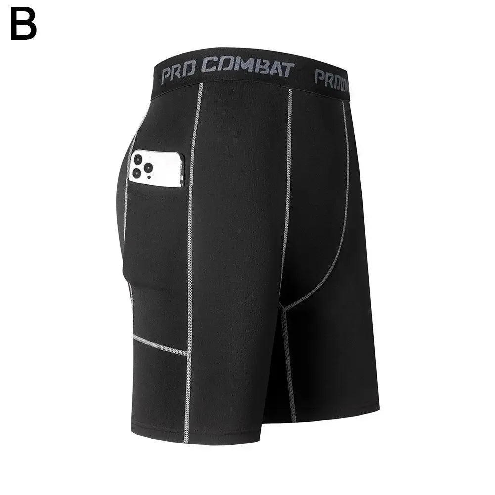 High Performance Elastic Men's Compression Short Pants