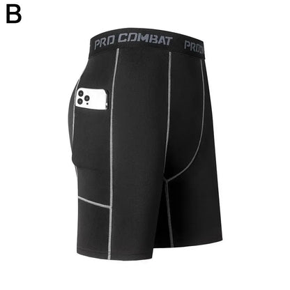 High Performance Elastic Men's Compression Short Pants